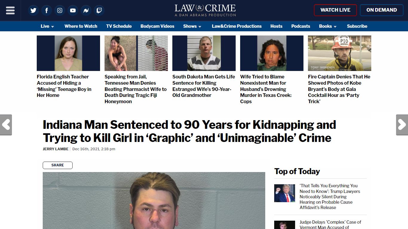 James Brian Chadwell II Gets 90 Years For Attacking Child - Law & Crime